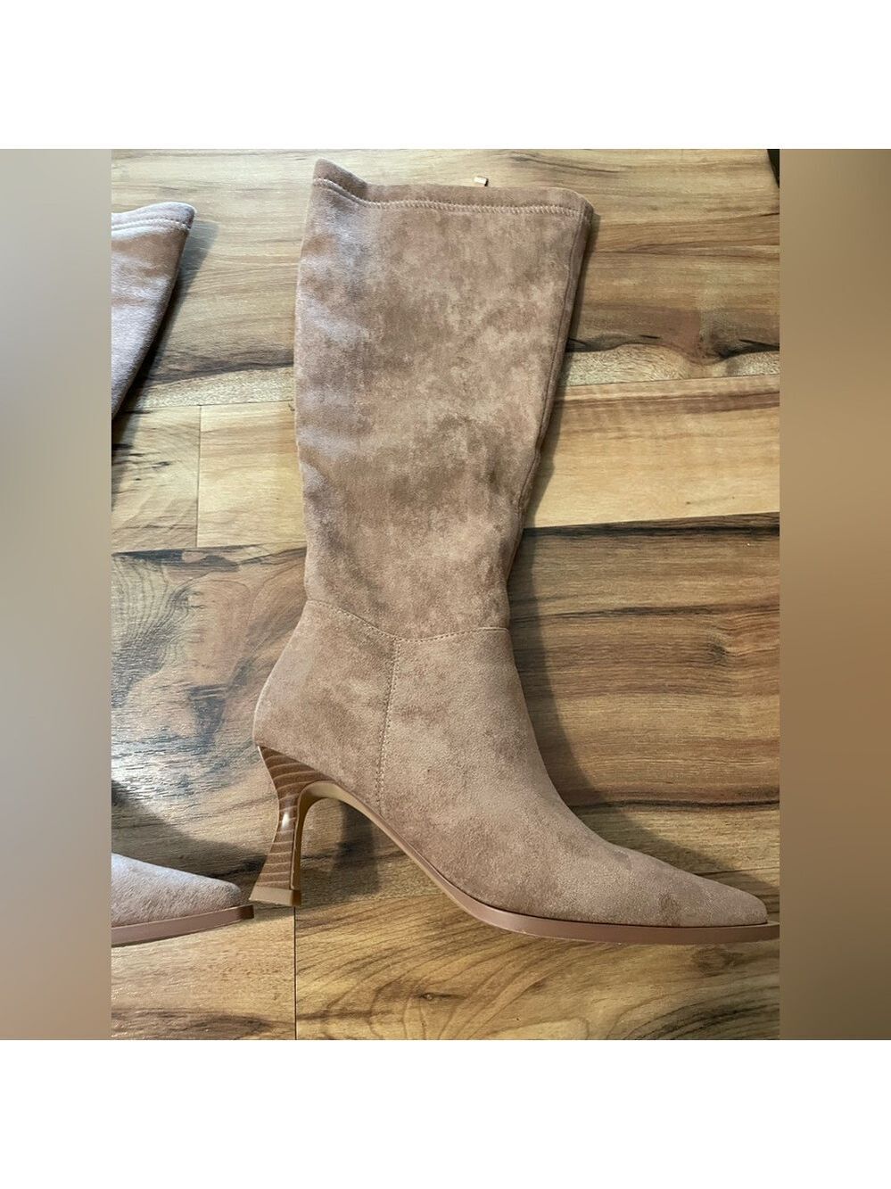 Women's Tan Suede Knee High Boots Size 5.5 - Picture 4 of 12